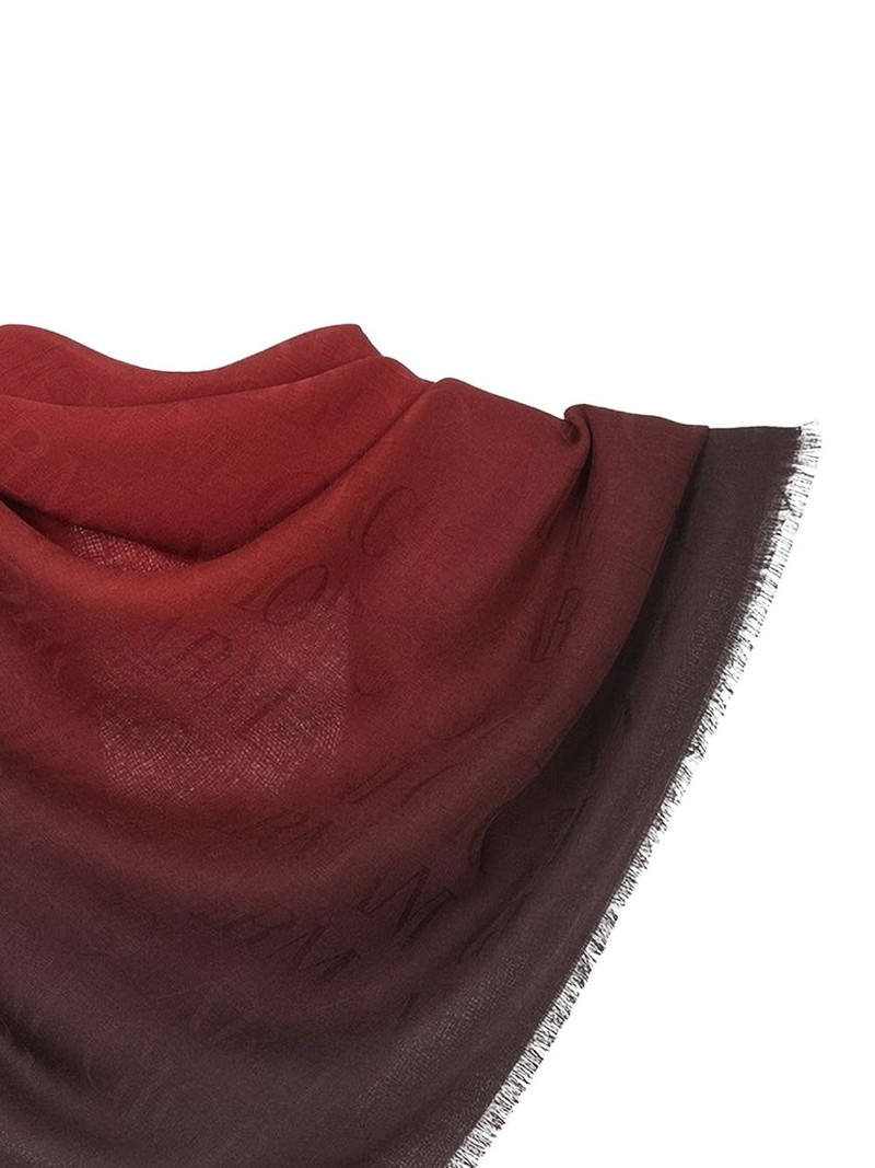 GIORGIO ARMANI fringed scarf outlook