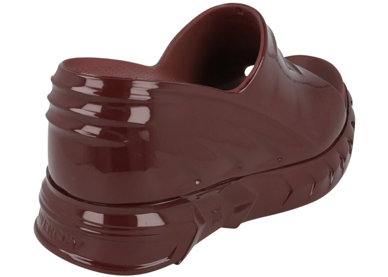 Givenchy Givenchy Marshmallow Wedge Slides Oxblood Red (Women's) outlook