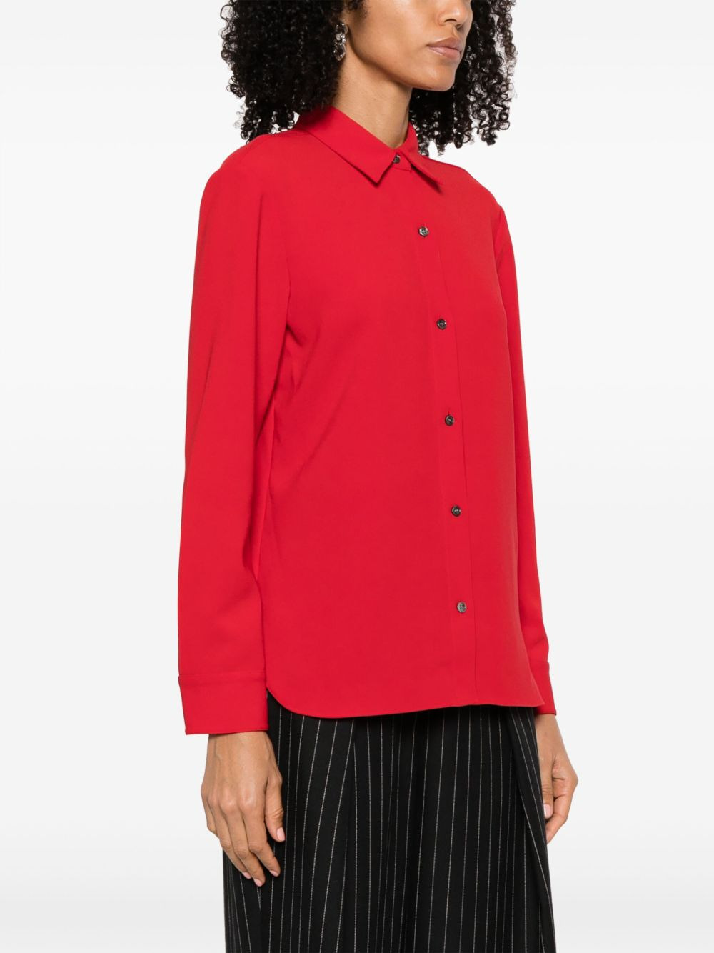 straight-point collar button-down shirt - 3