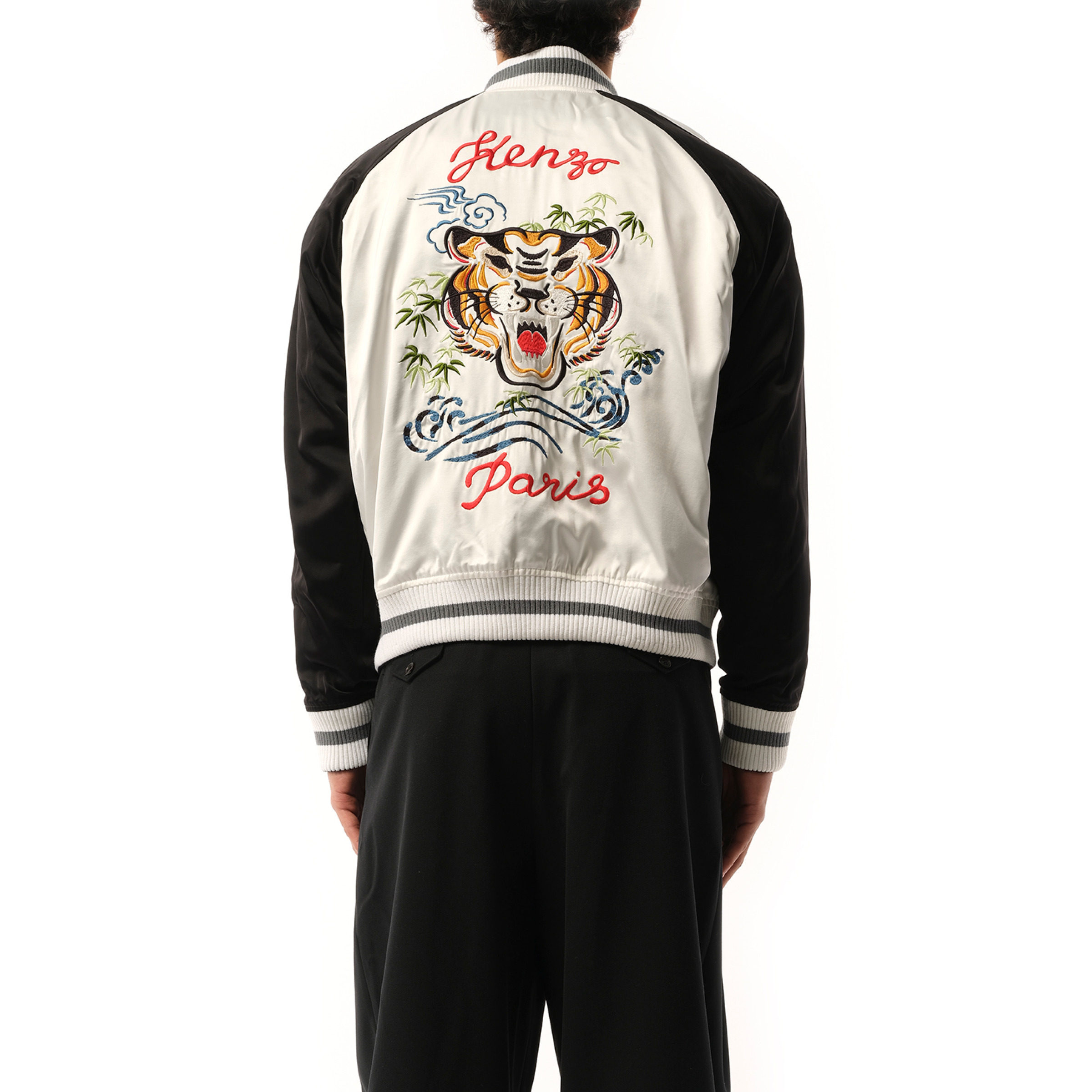 Kenzo Elephant Reversible Souvenir Jacket in Black - 12