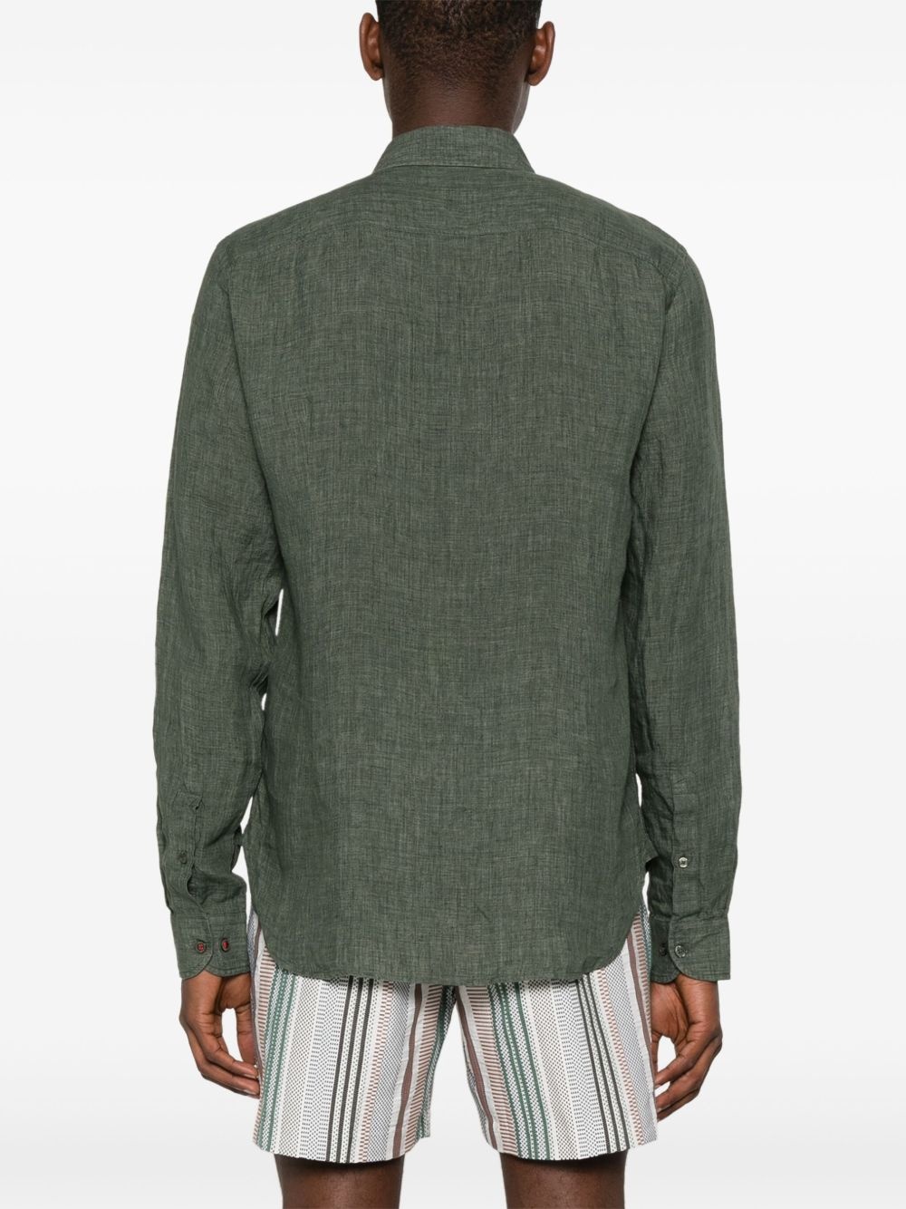 long-sleeve linen shirt - 4