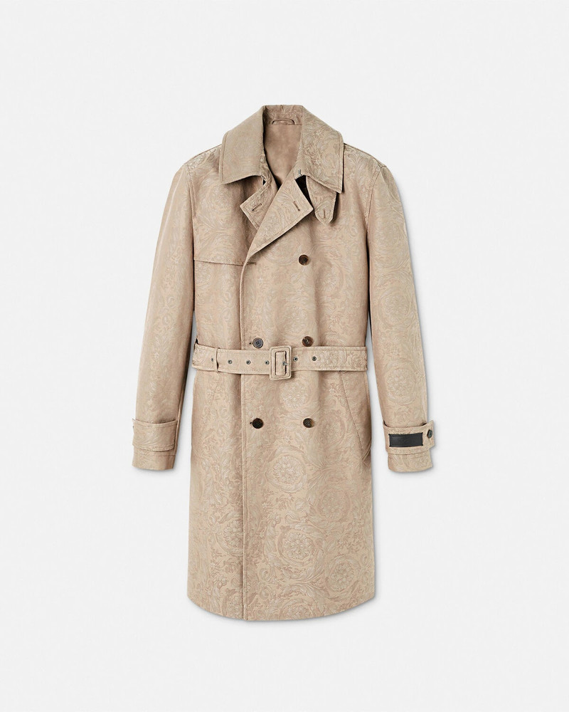 Barocco Jacquard Trench Coat 1