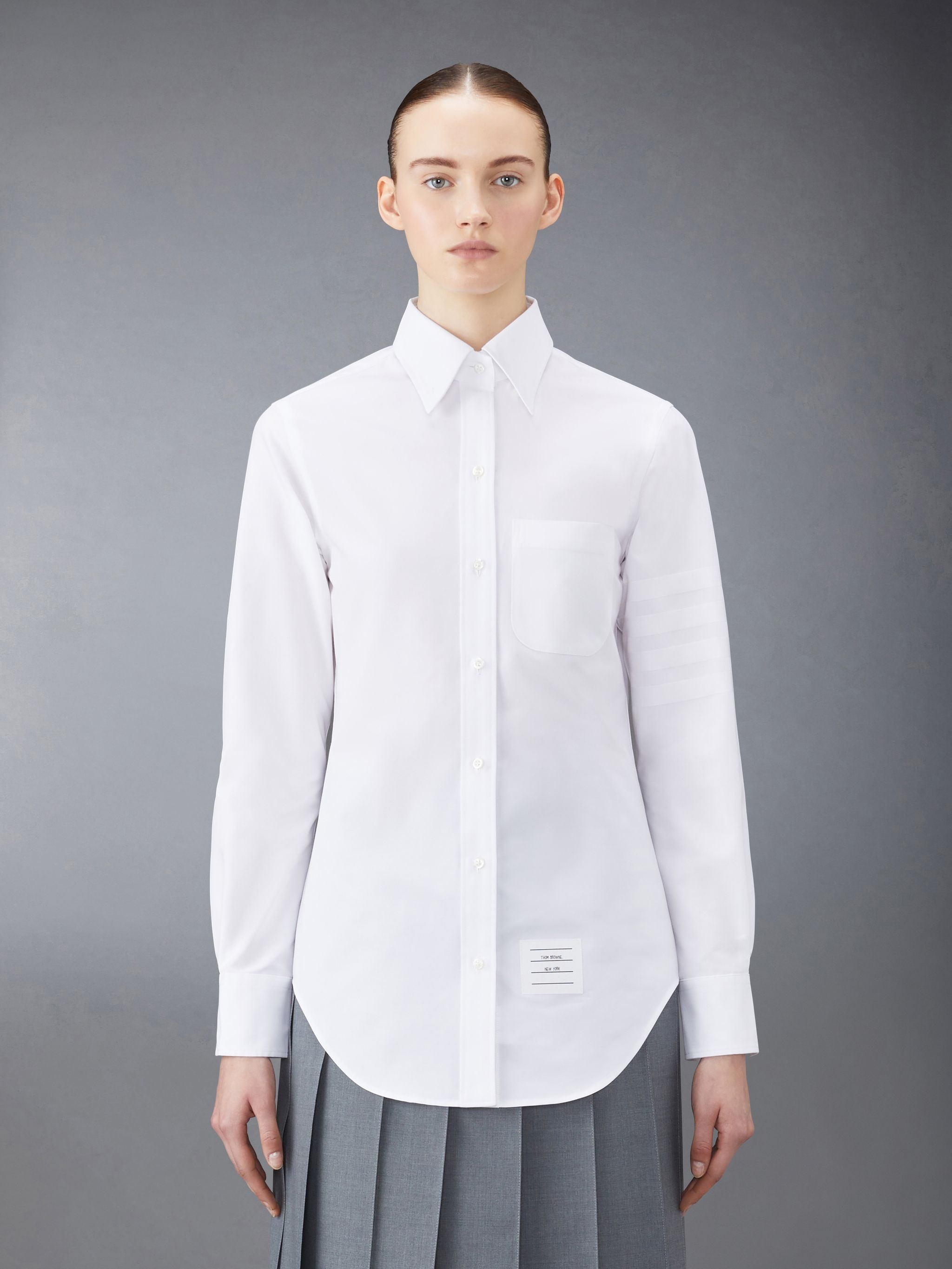 long-sleeve button-fastening shirt - 2