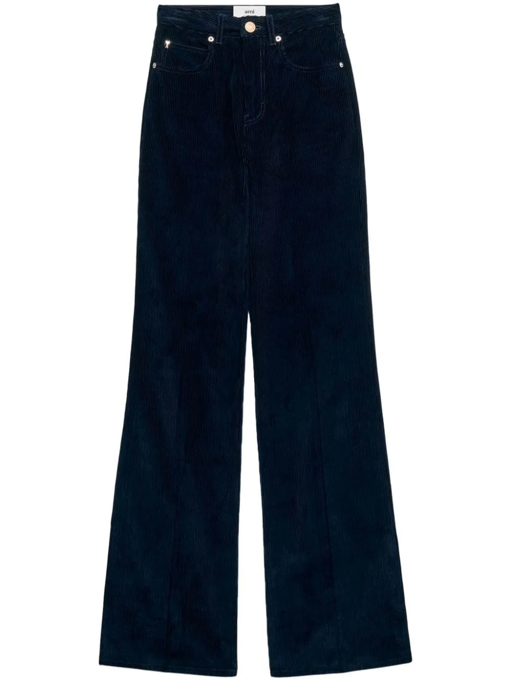 long-length flared trousers - 1