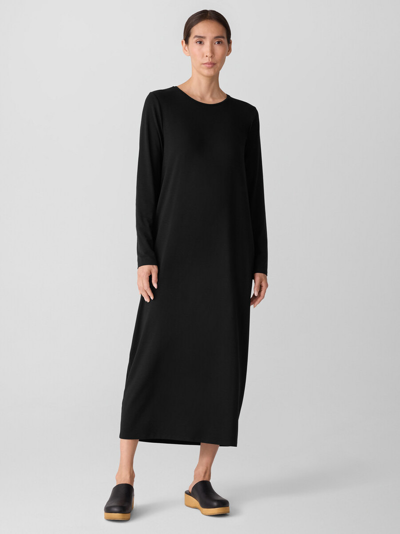 Stretch Jersey Knit Oval Dress 3