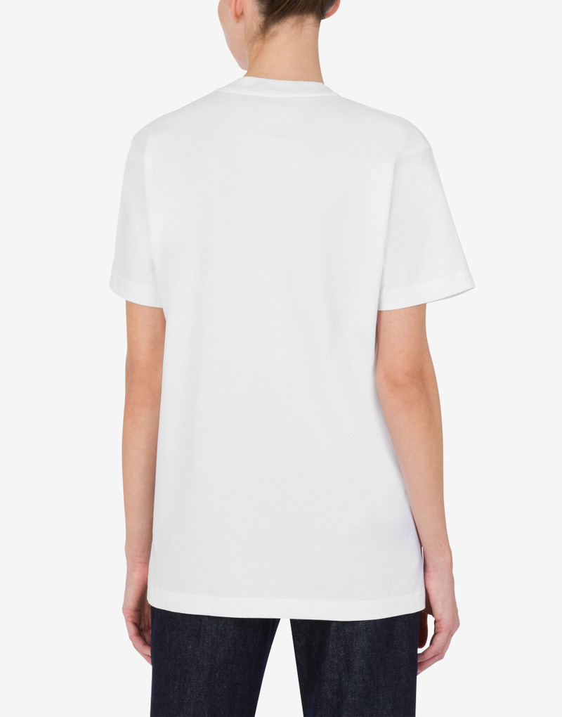 Moschino ORGANIC JERSEY T-SHIRT IT'S UP TO YOU outlook