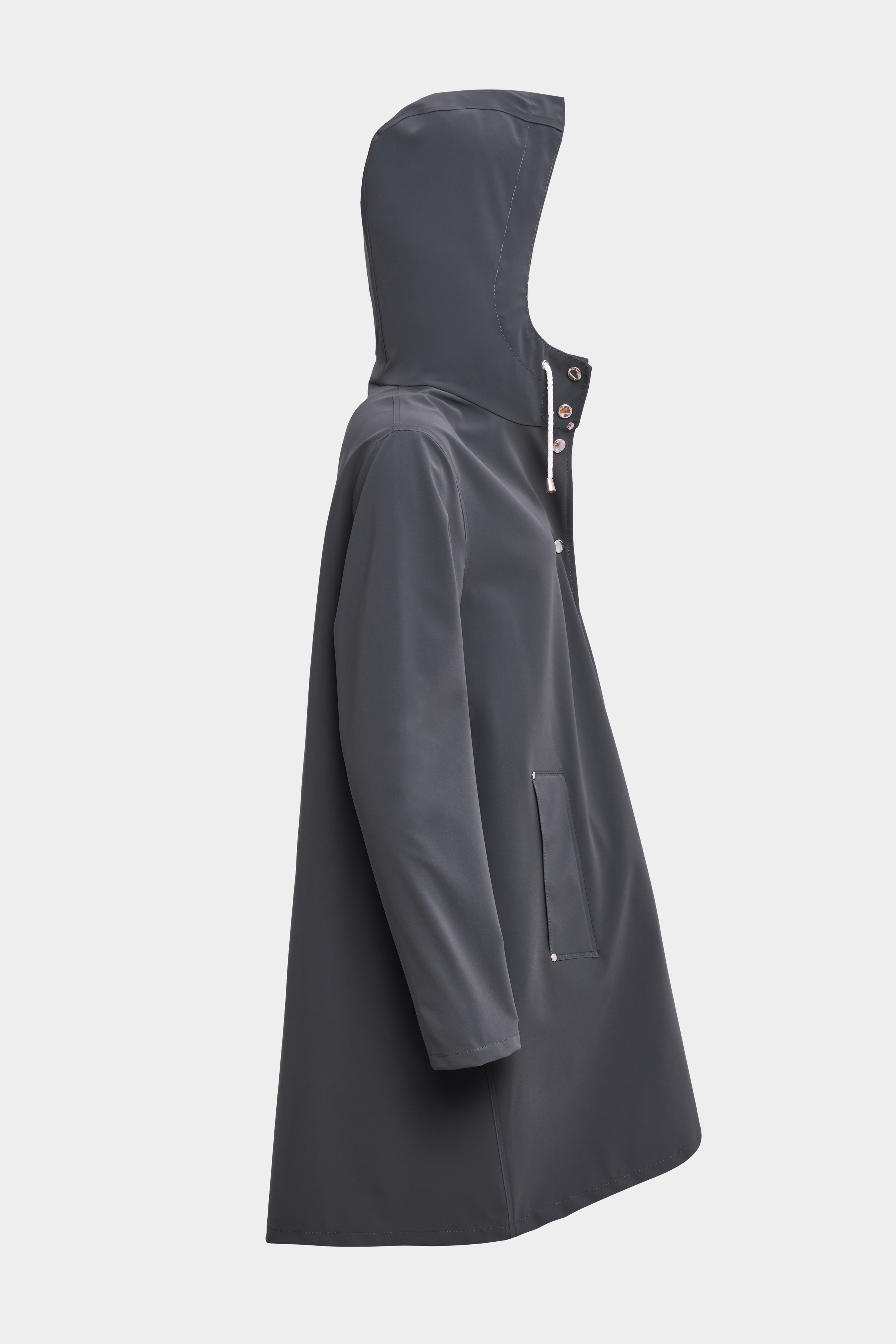 Mosebacke Lightweight Matte Raincoat Charcoal - 5