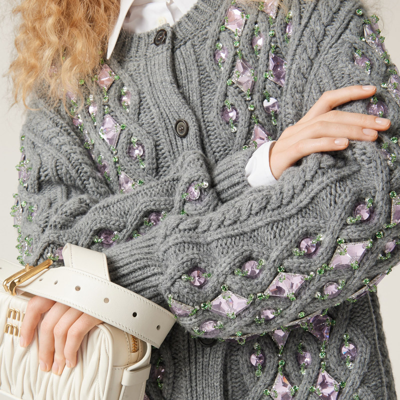 Wool knit cardigan 5