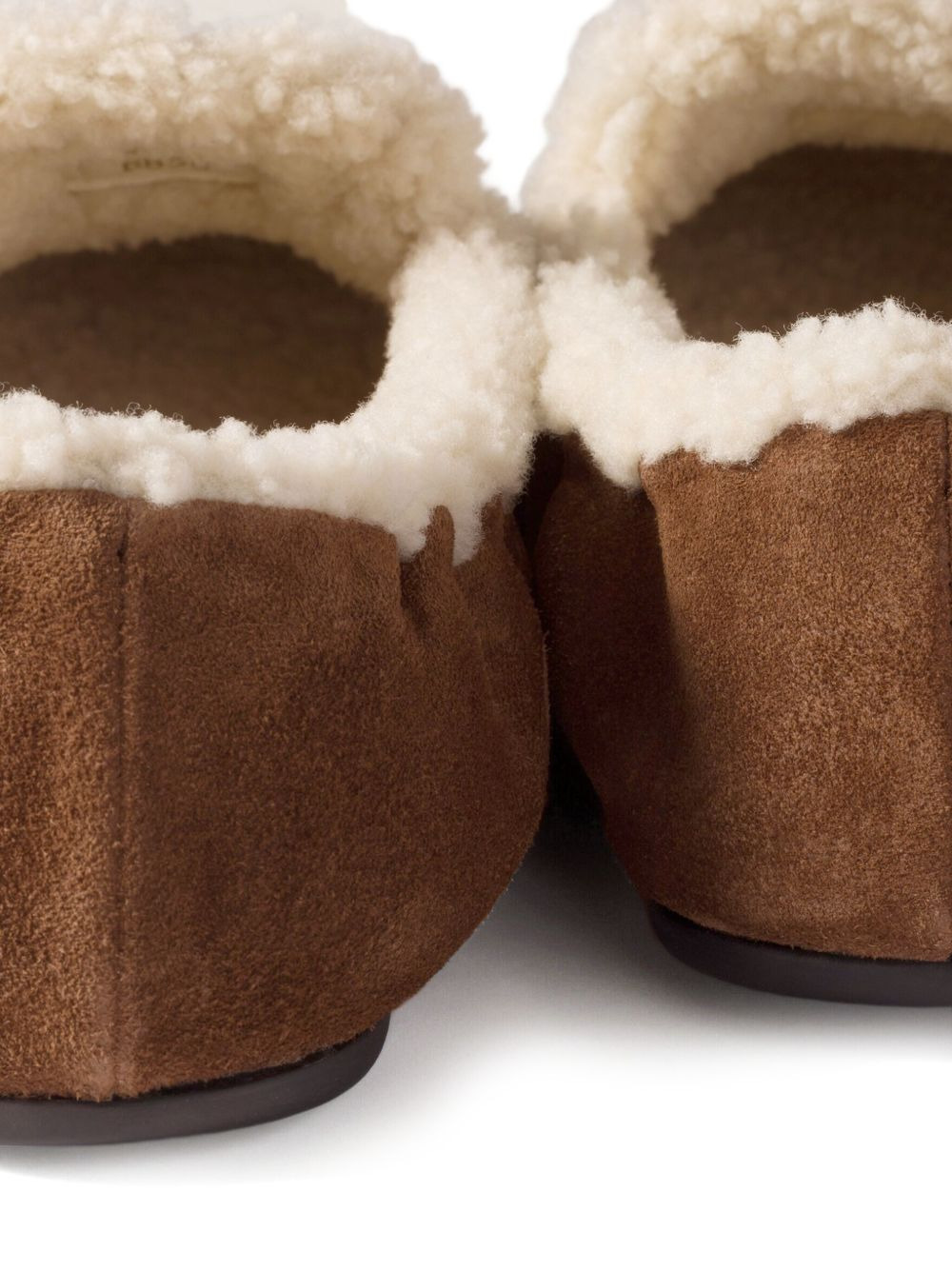 logo-detail suede loafers - 3