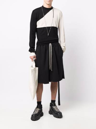 Rick Owens DRKSHDW wide-leg track shorts outlook