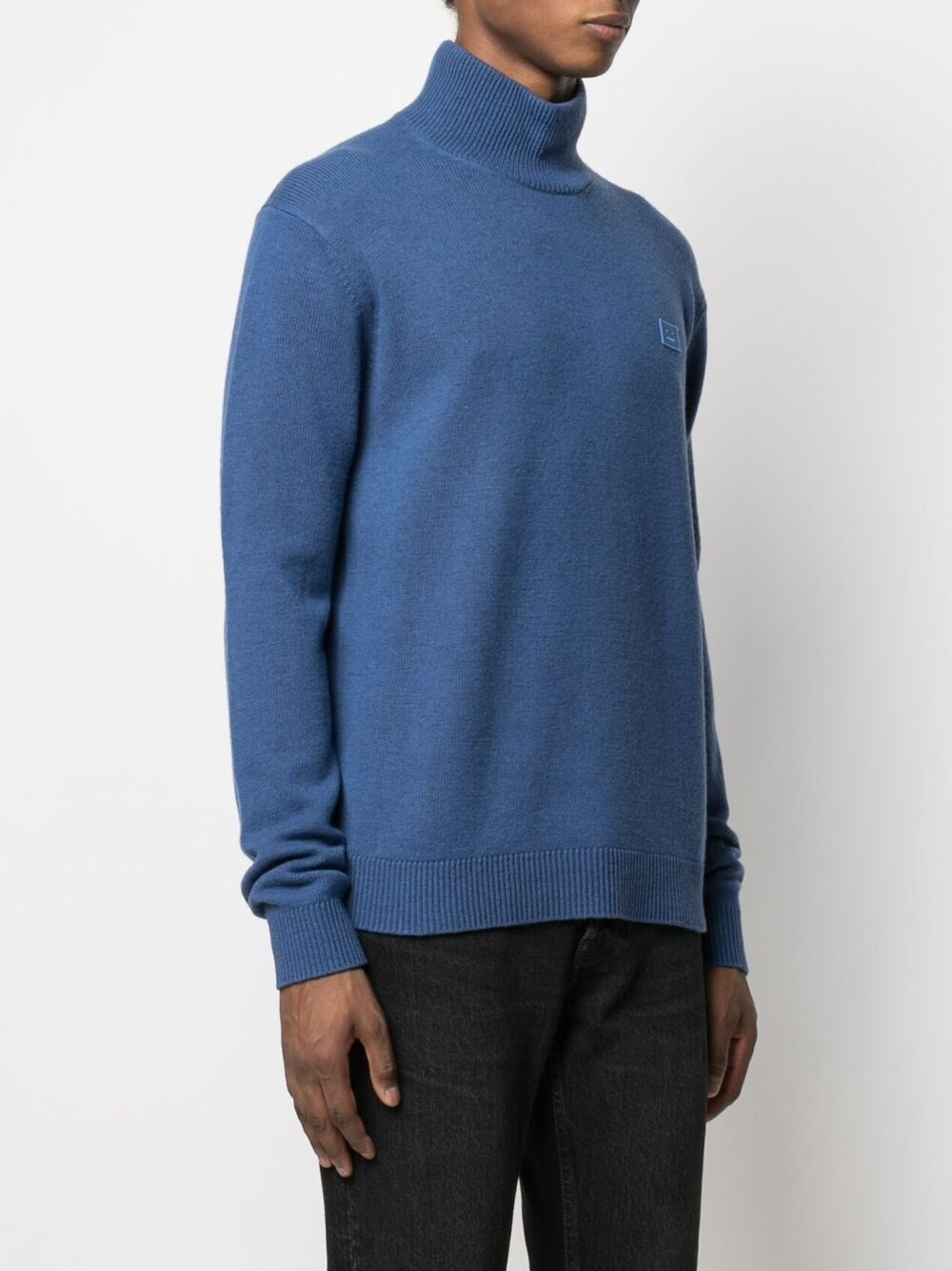 logo-patch turtleneck jumper - 4