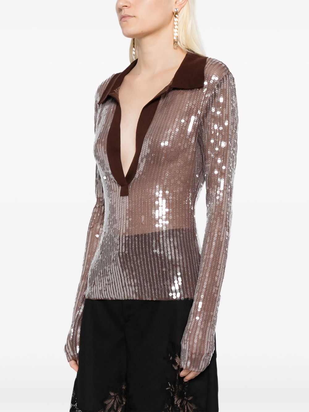 sequin mesh top - 3