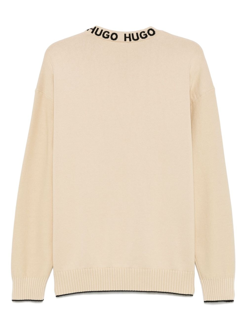 logo-collar sweater - 2