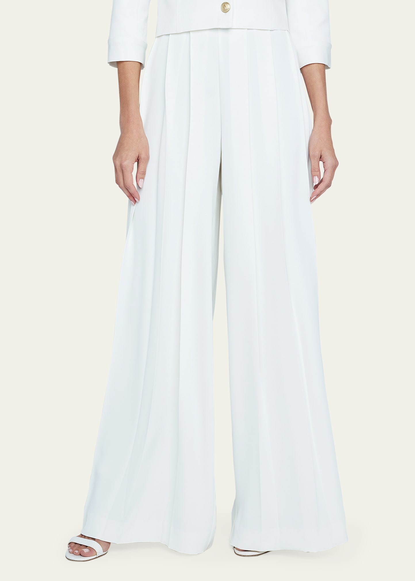 Nova Mid-Rise Wide-Leg Pleated Pants - 5