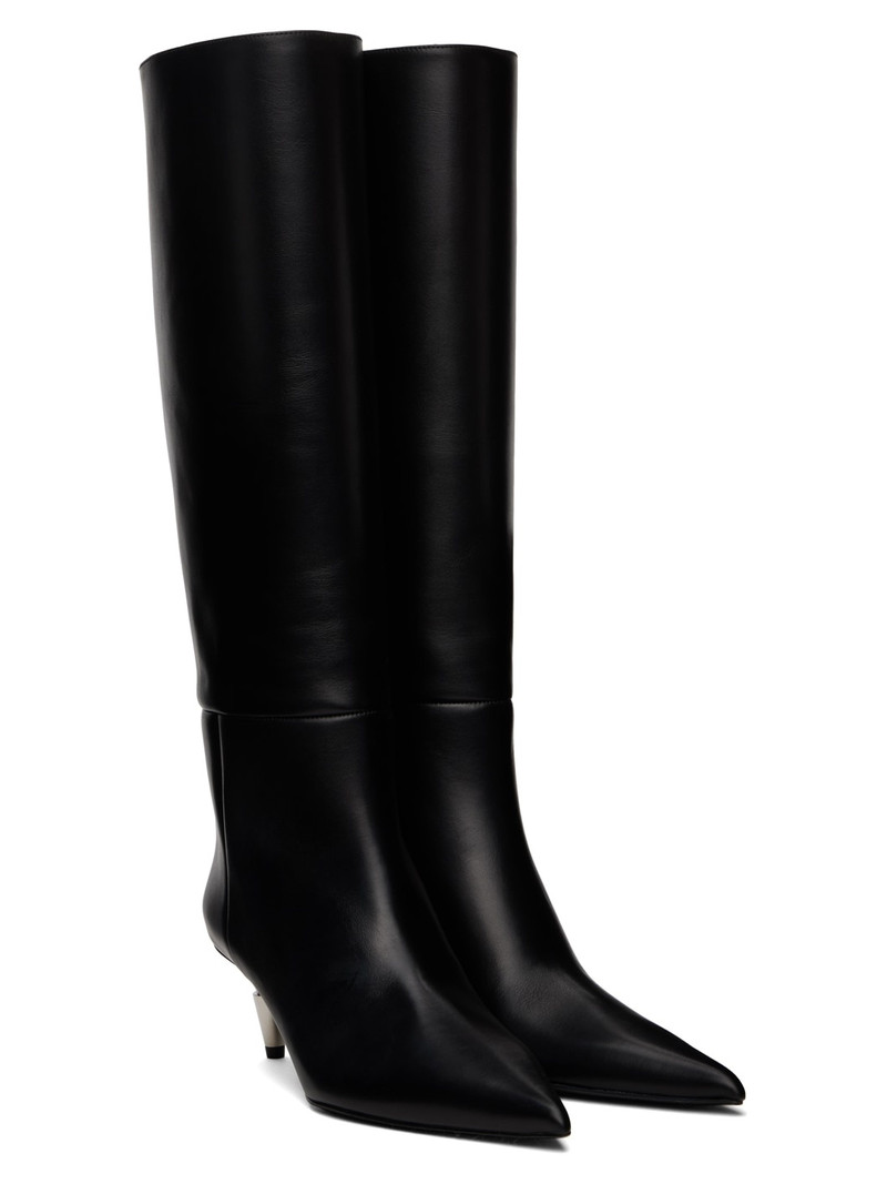 Black Spike Tall Boots 4