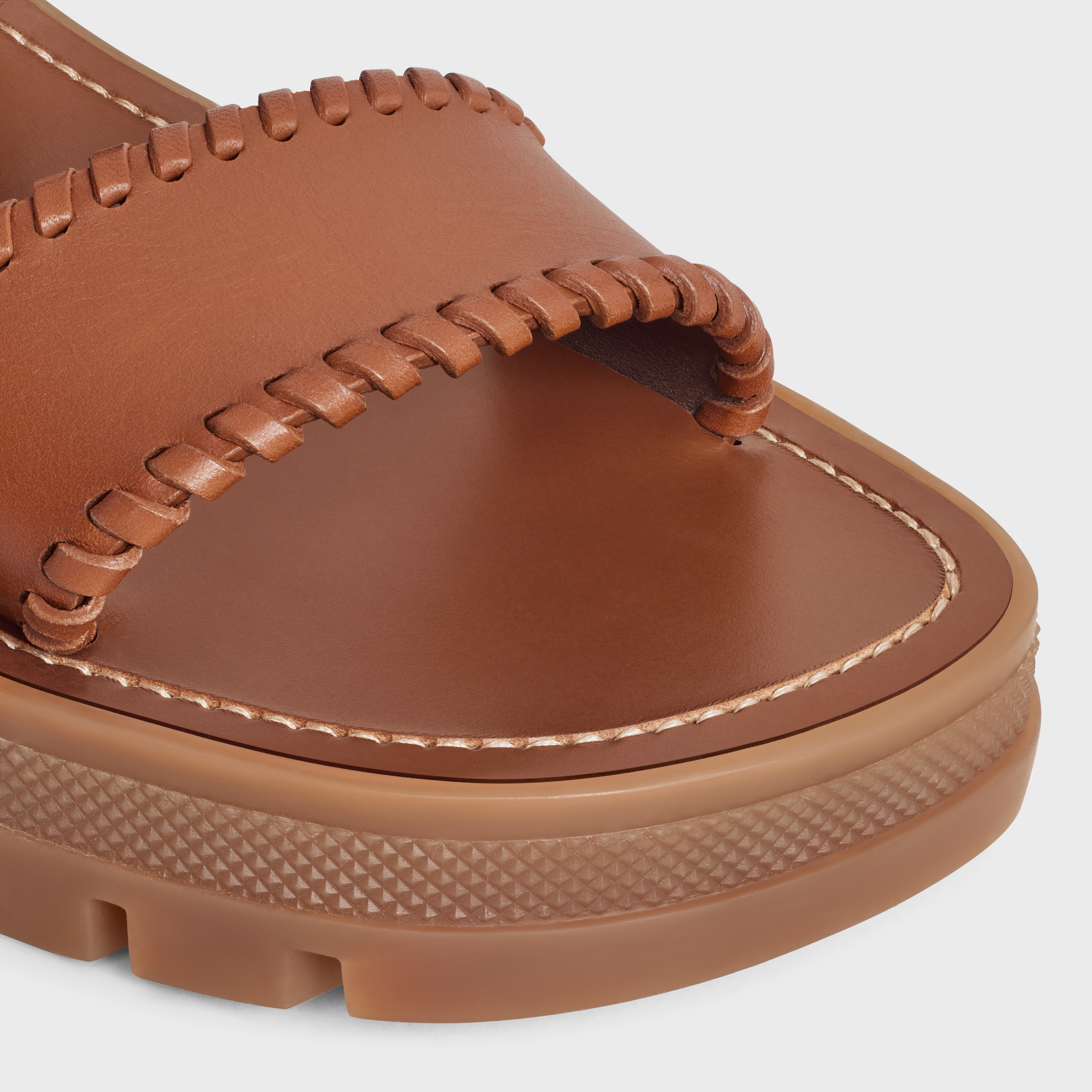 CELINE CLEA TRIOMPHE SANDAL in CALFSKIN - VÉGÉTAL TANNING - 4