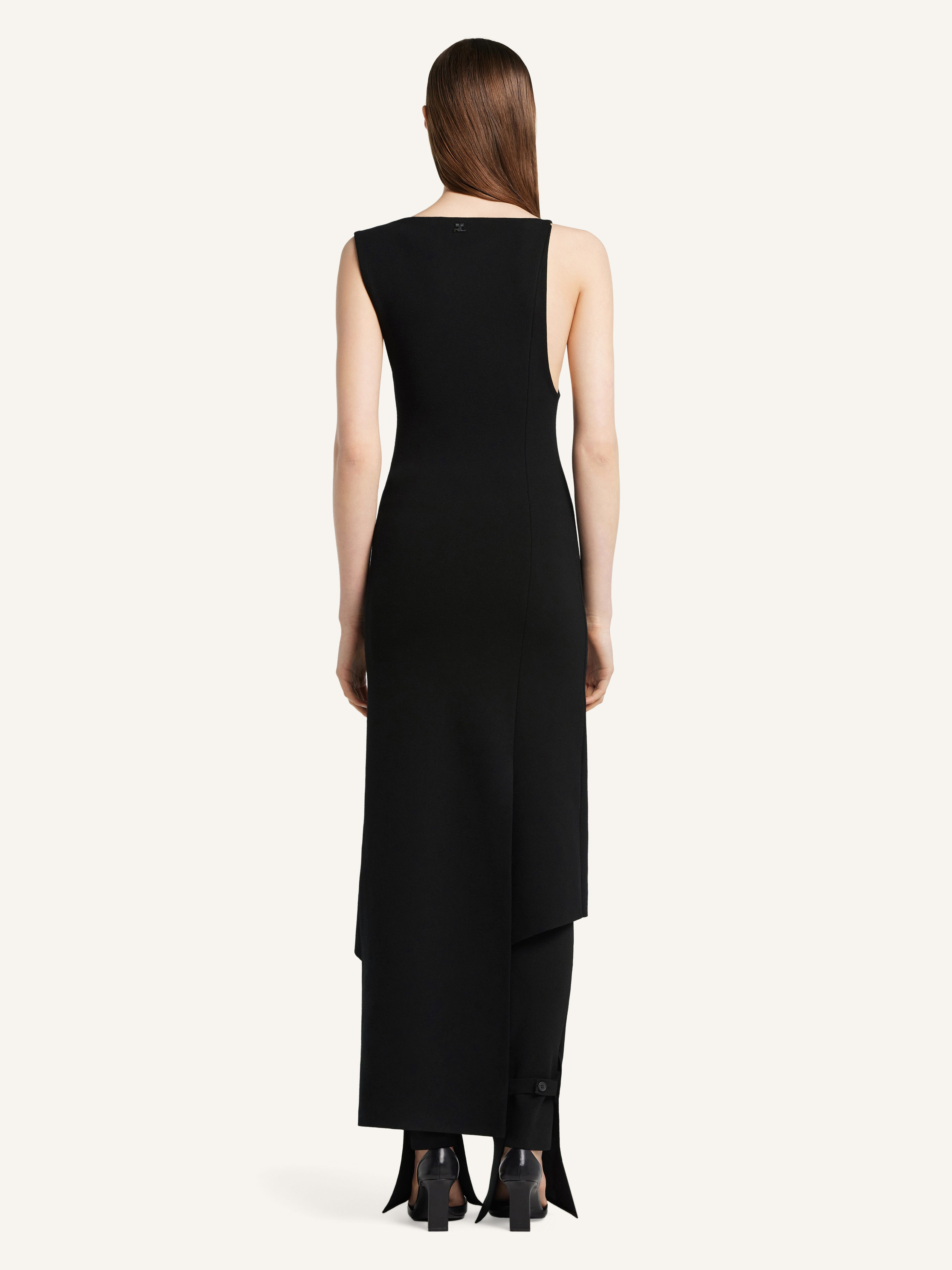 OBLIQUE INTERLOCK LONG DRESS - 4