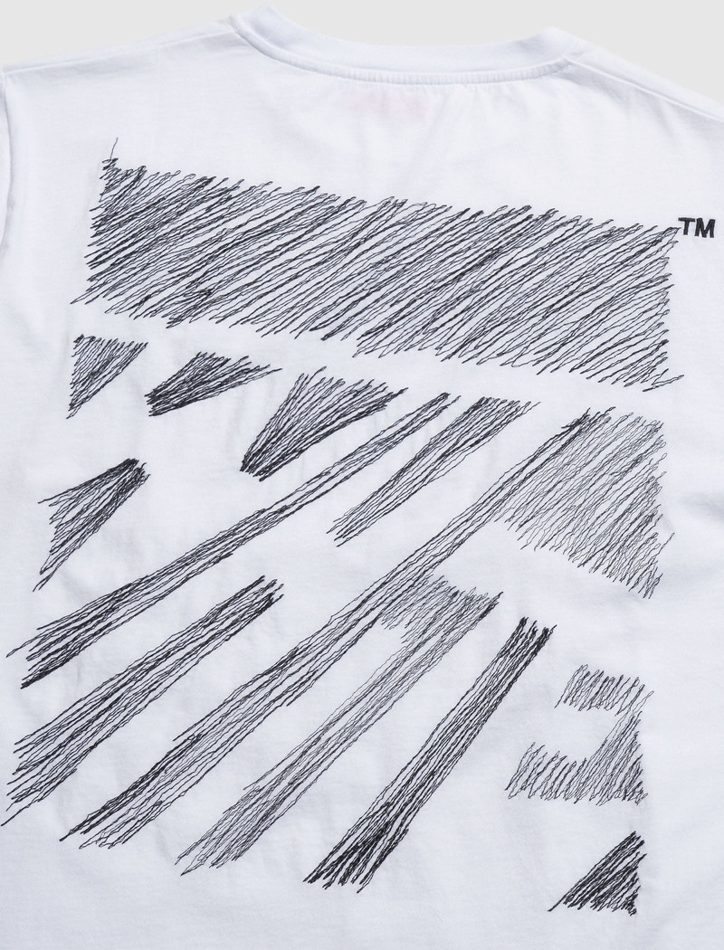 Off-White SCRIBBLE DIAGONAL SLIM TEE outlook