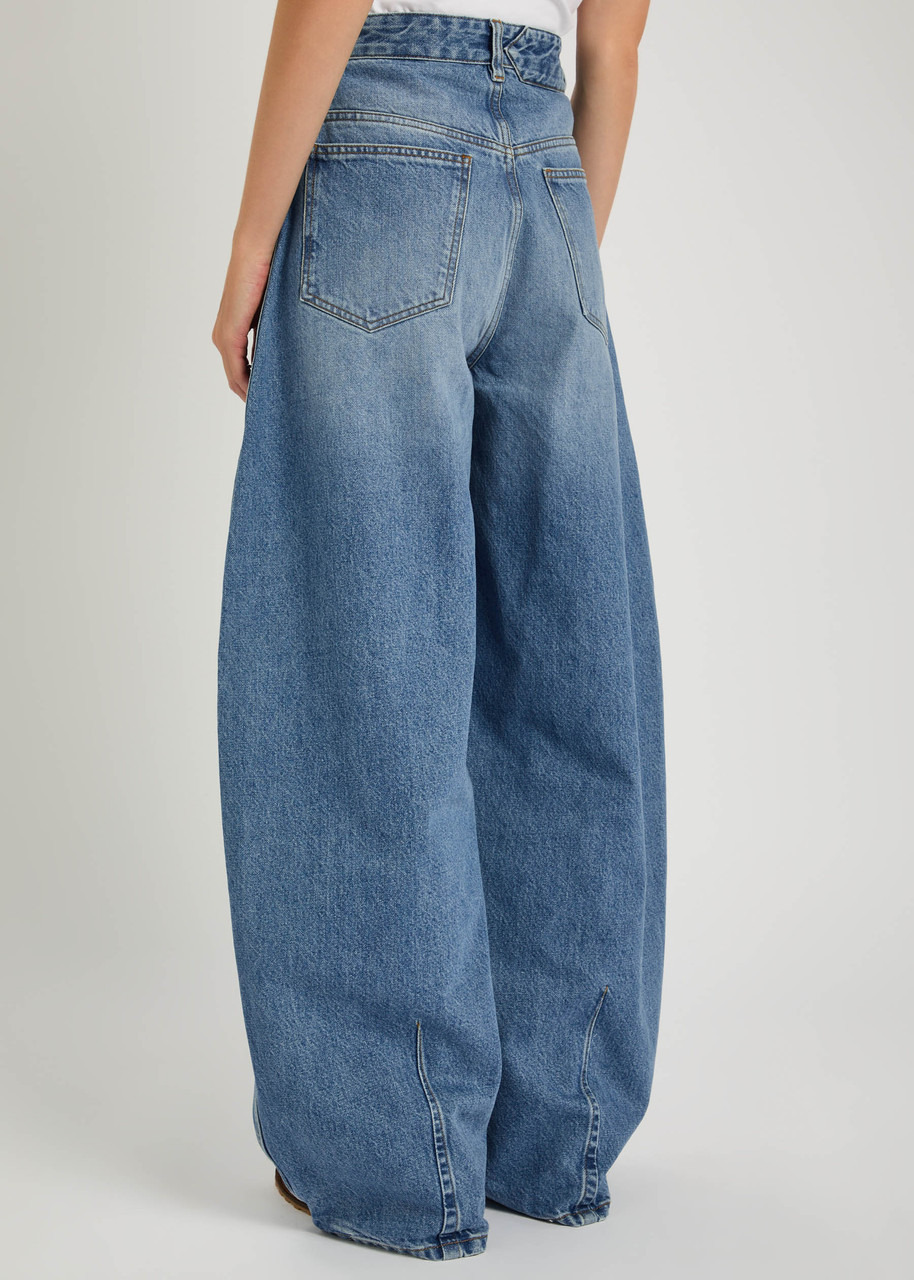 Jacquemus La Ovalo De-nîmes Wide Barrel-leg Jeans - 3