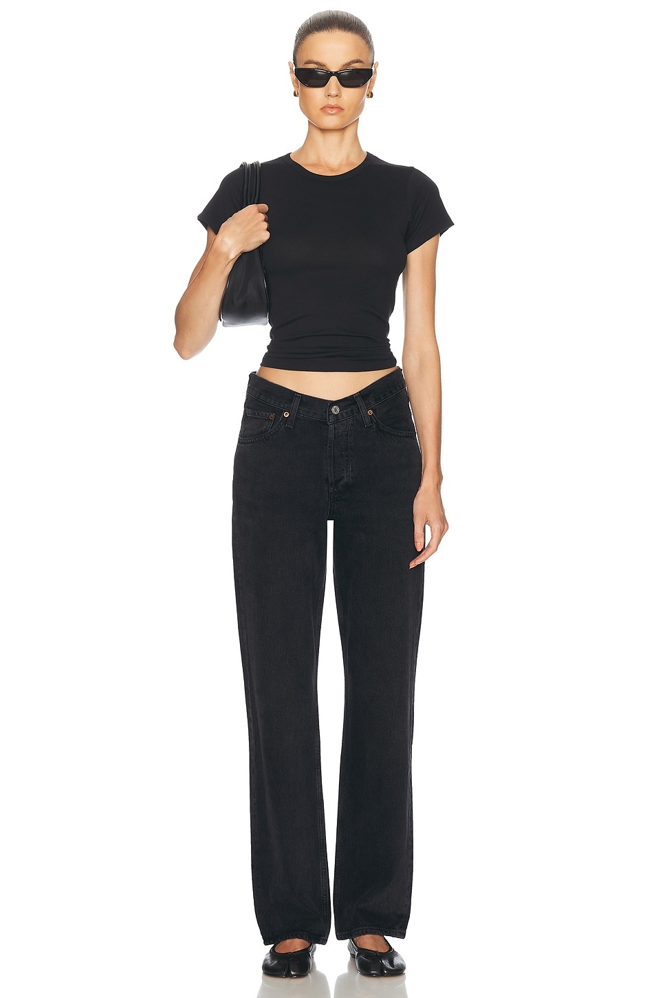 Fitted Crewneck Short Sleeve Top - 4