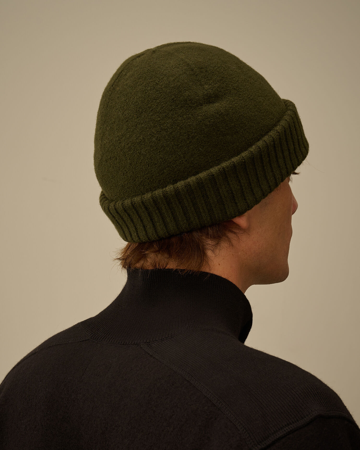 Extrafine Merino Wool Felted Fisherman Beanie - 3