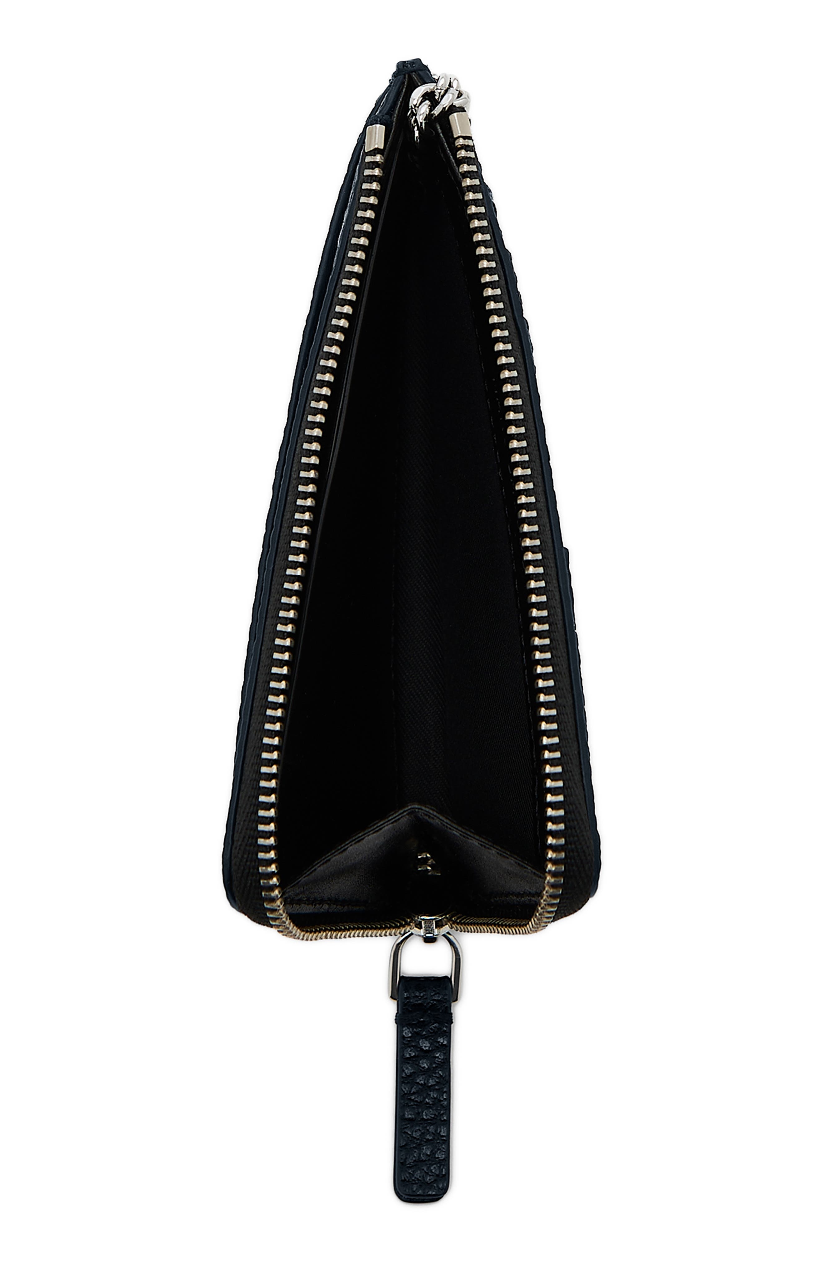 Marc Jacobs The Top Zip Multi Leather Wallet in Black/white at Nordstrom - 2