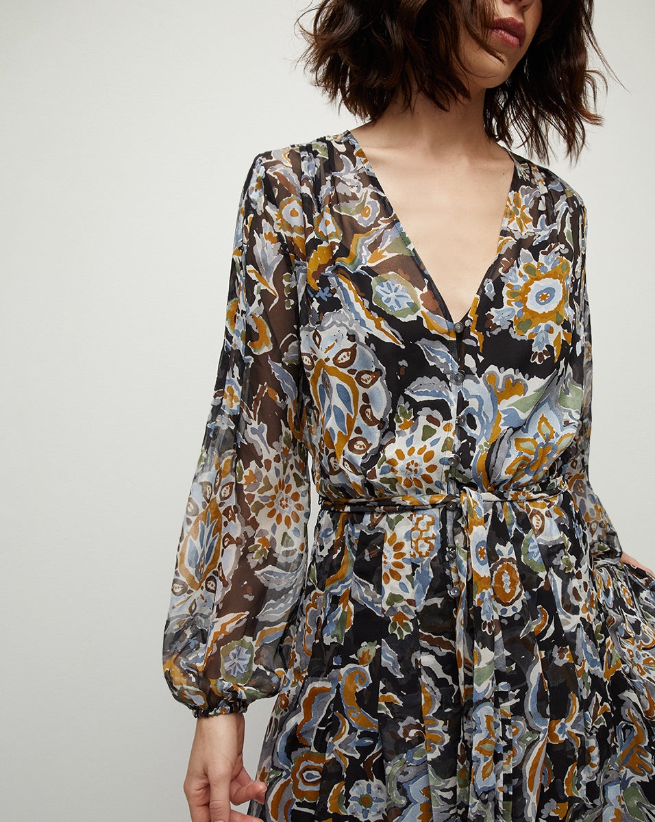 ELVITA BRUSHSTROKE MAXI DRESS - 5
