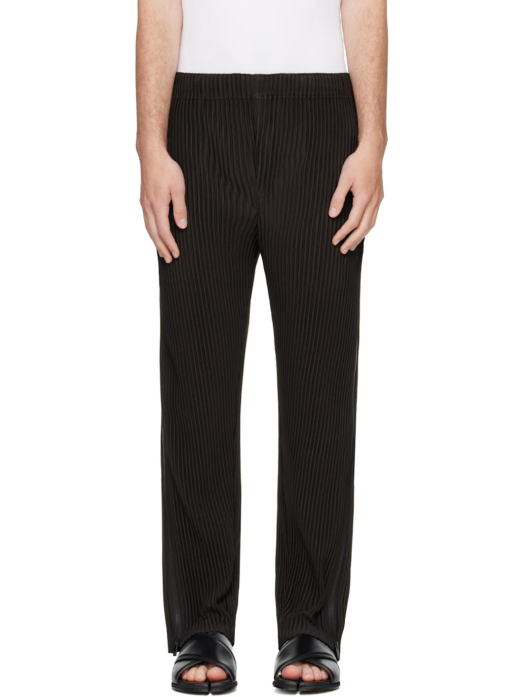 Black Multi-Fastened Trousers - 1