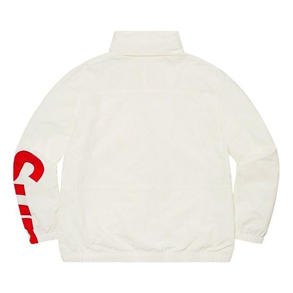 Supreme Spellout Track Jacket 'White Red' SUP-SS21-407 - 2