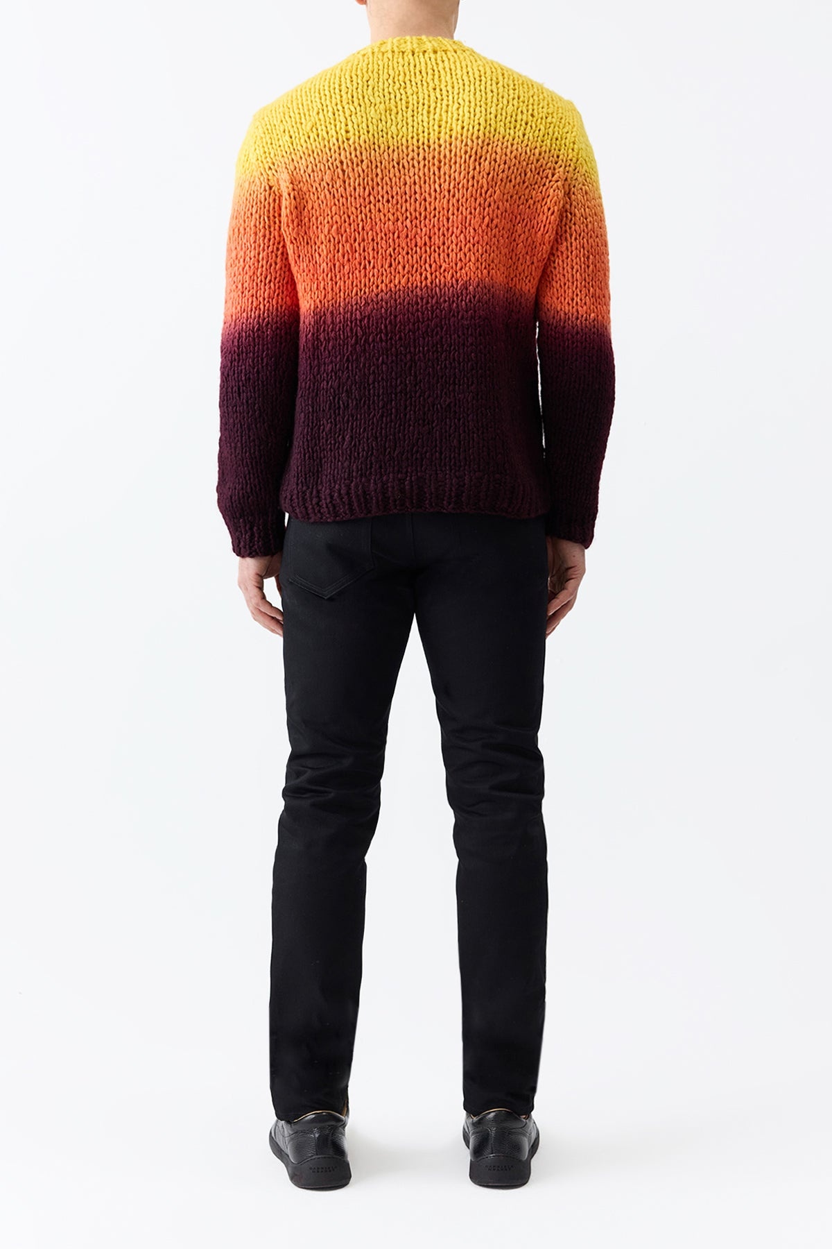 Aion Knit Sweater in Deep Dye Sunrise Welfat Cashmere - 6