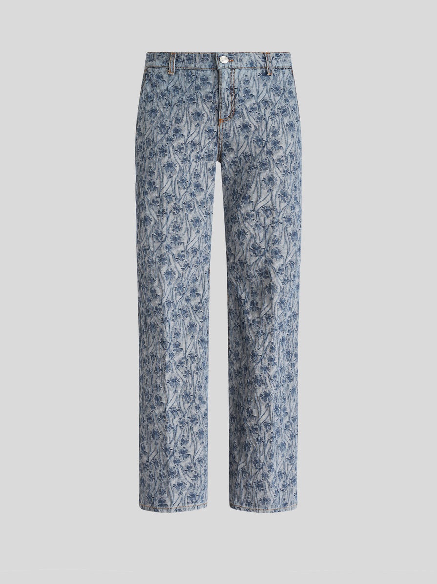 BAGGY JACQUARD JEANS - 1