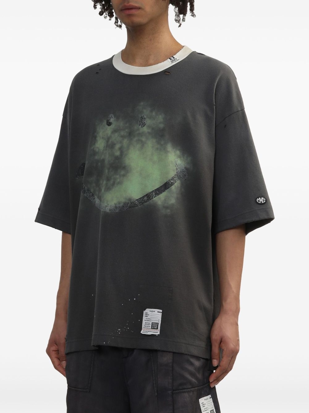 distressed-effect T-shirt - 2