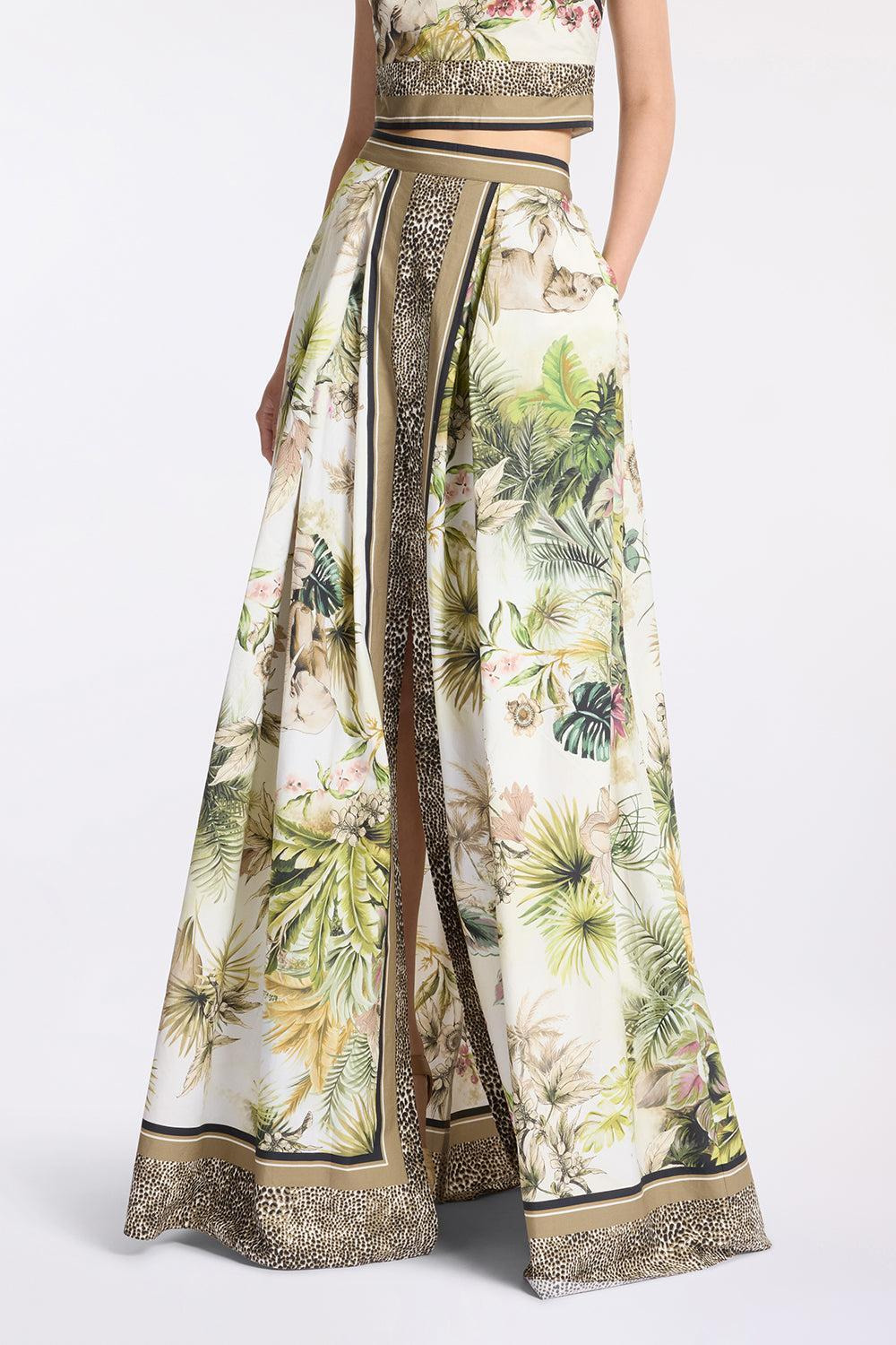 Printed Cotton Long Skirt - 4