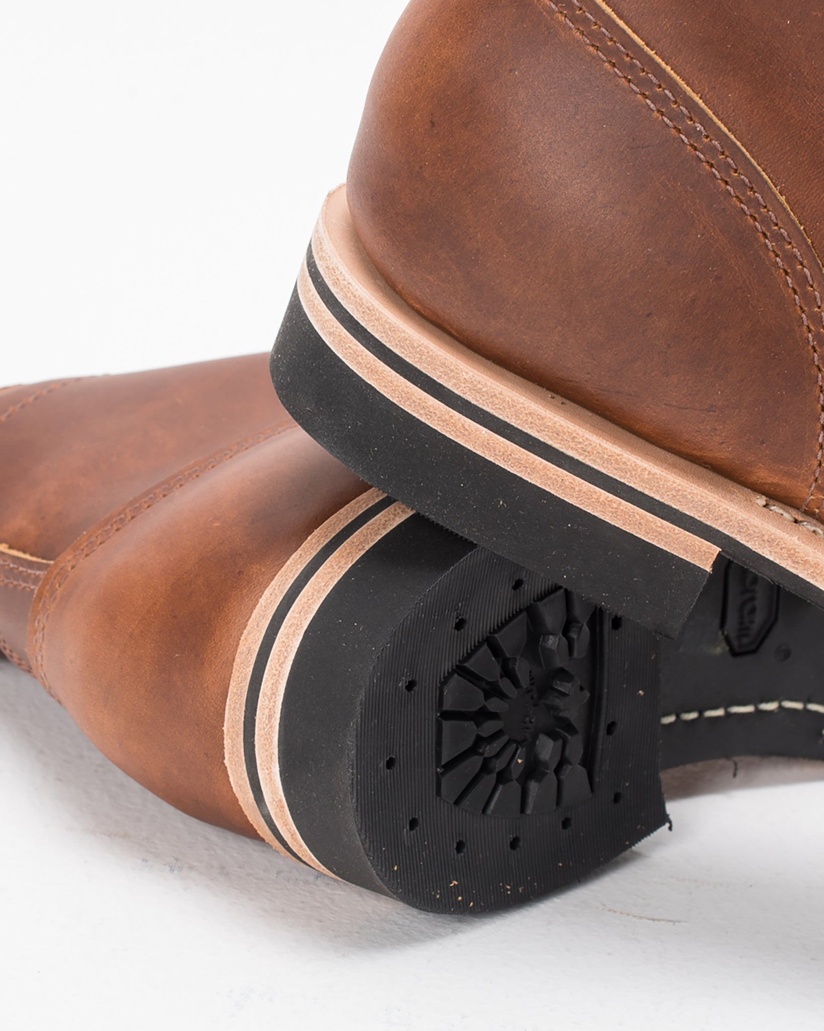 IHWE-GLMN-TAN Iron Heart Int'l x Wesco® - 7" Domain Toe Cap Boot - British Tan. The "Guildsman" - 9