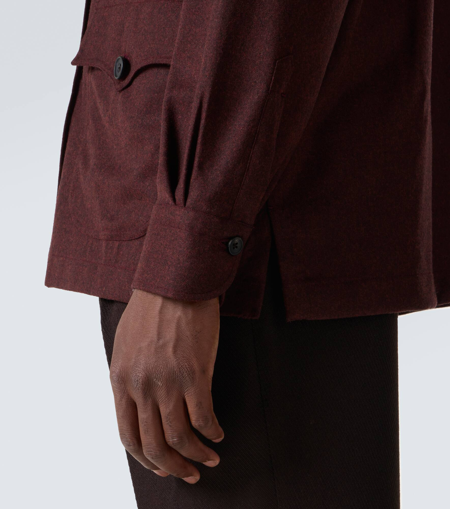 Virgin wool flannel field jacket - 6