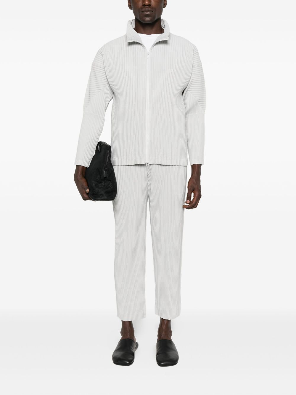plissé elasticated  trousers - 2