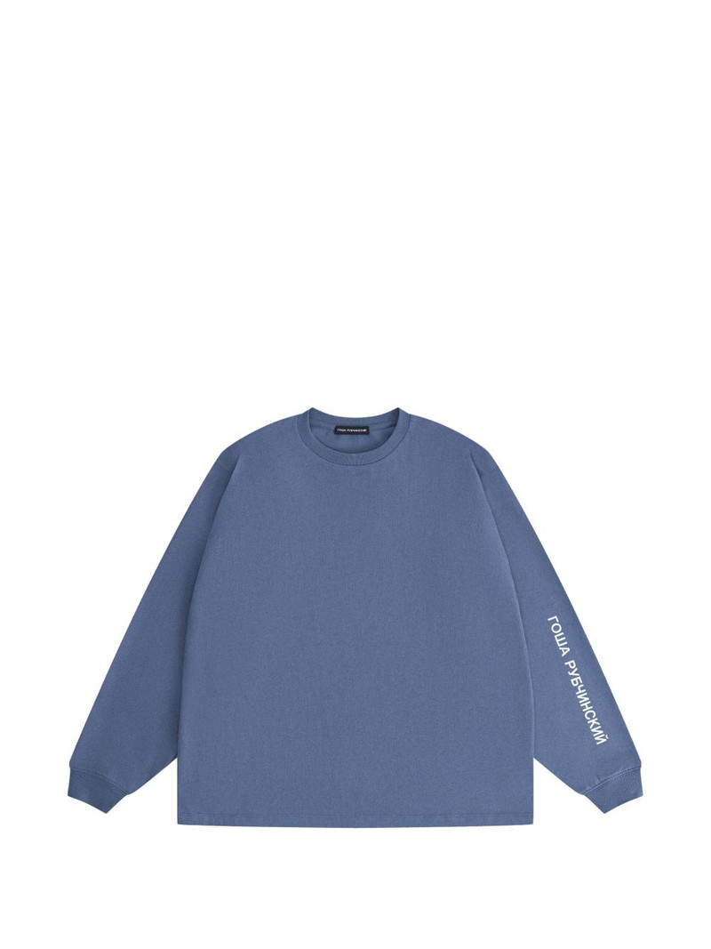 logo-print oversized T-shirt 1