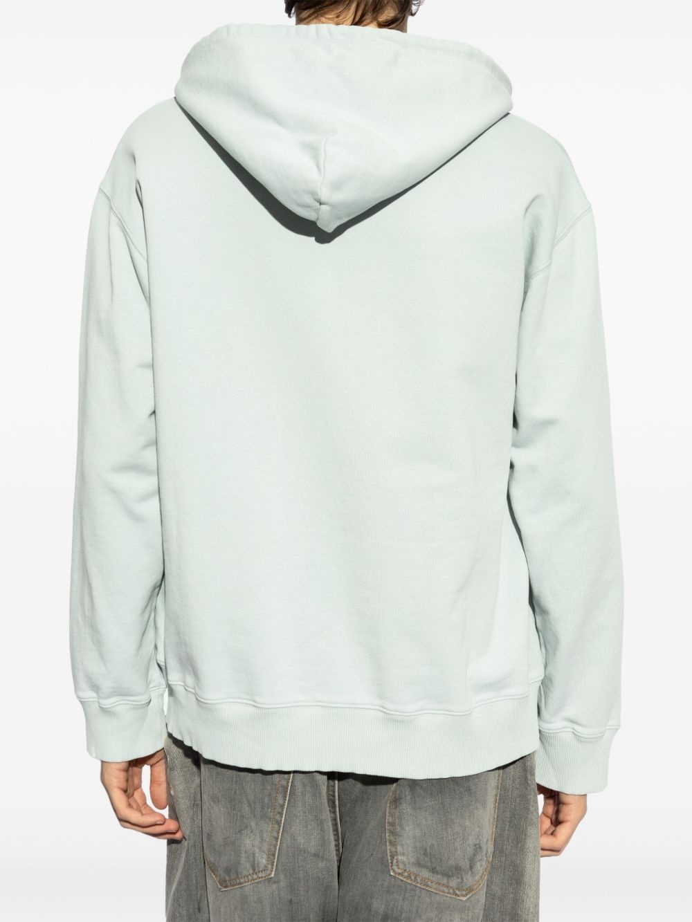 numbers-print hoodie - 4