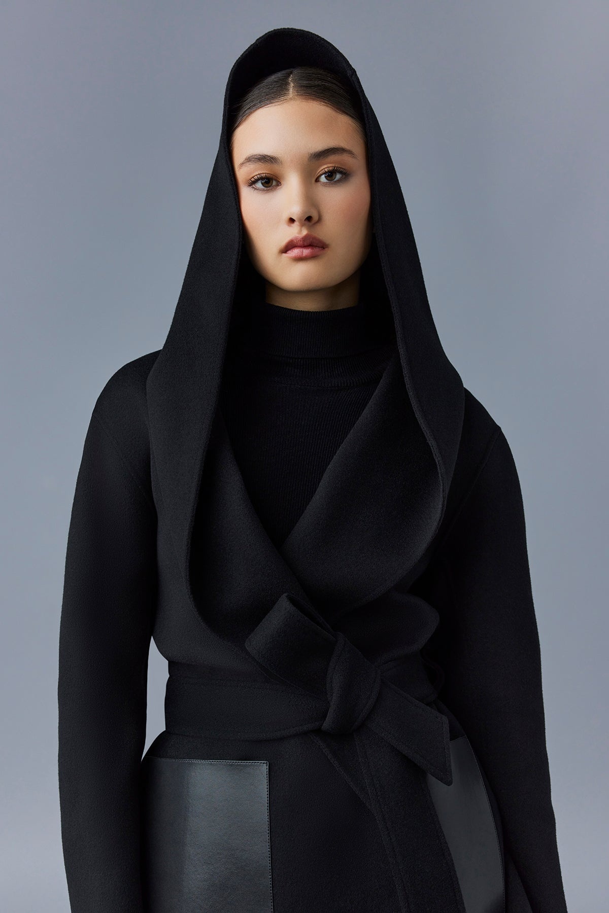 AZRA Double-face wool wrap coat - 5