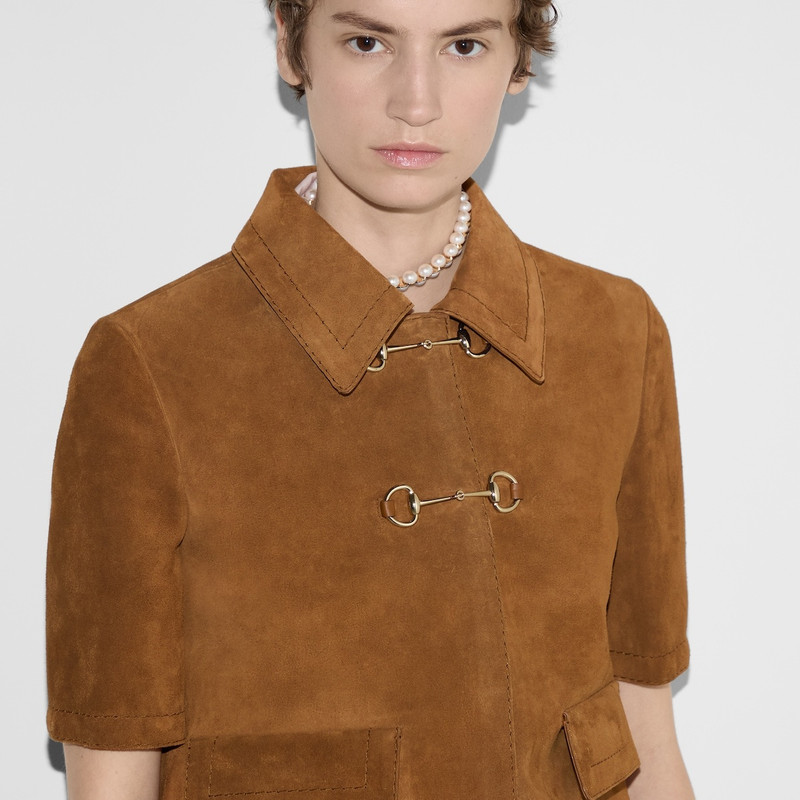 Suede jacket with Horsebit 5