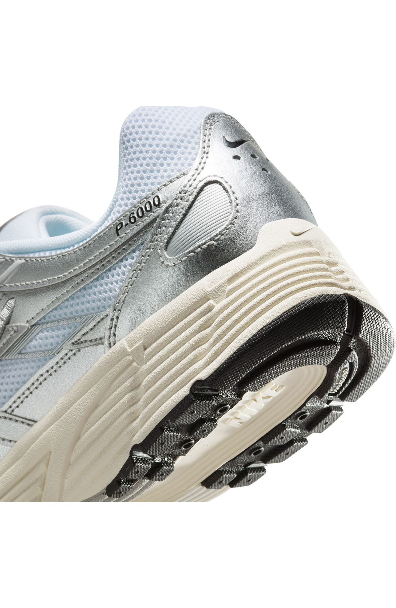 Nike P-6000 Sneaker in White/Black/Silver at Nordstrom - 7