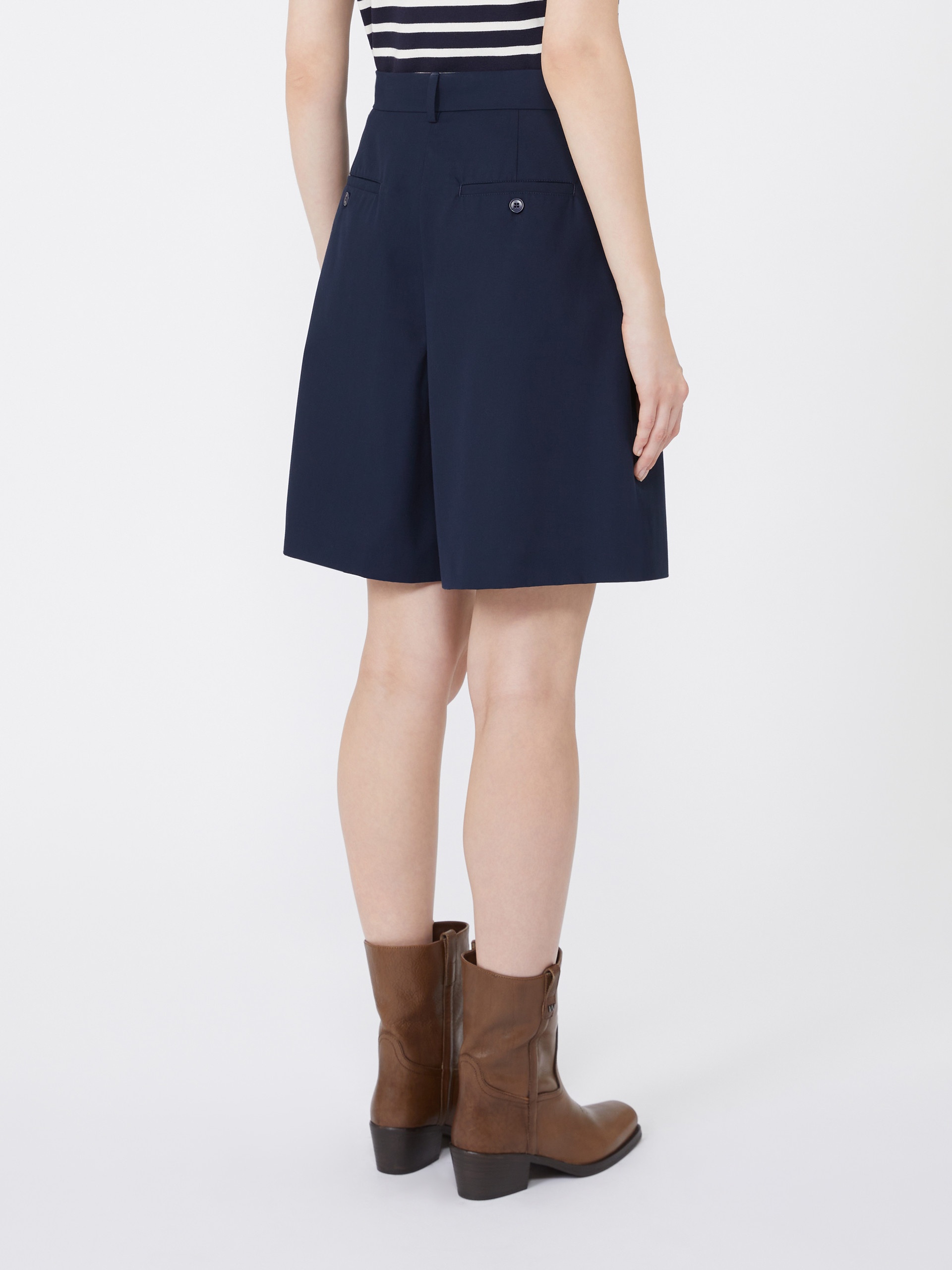 ROLF Cotton gabardine Bermuda shorts - 4