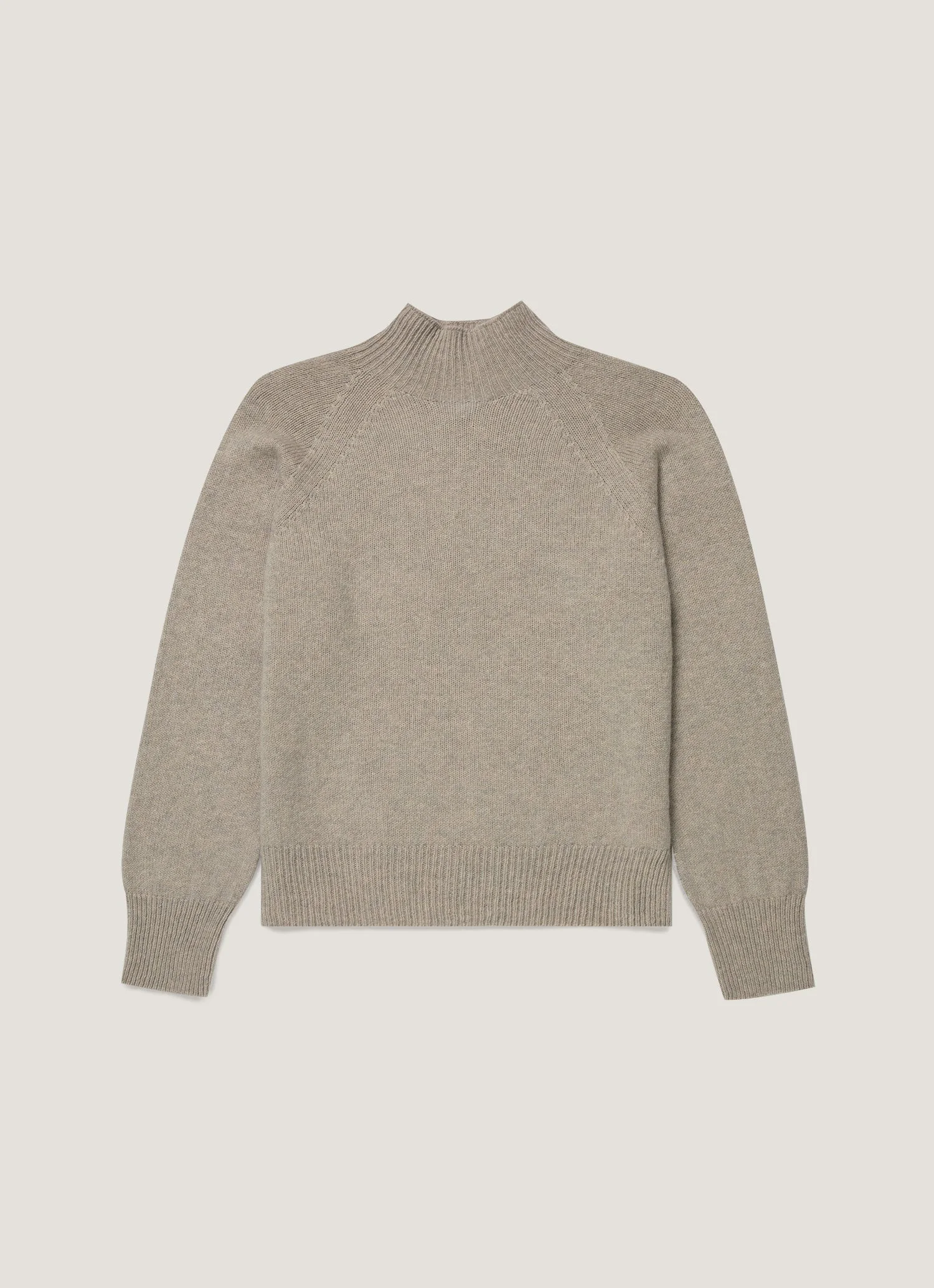 Lambswool Funnel Neck Jumper - 1