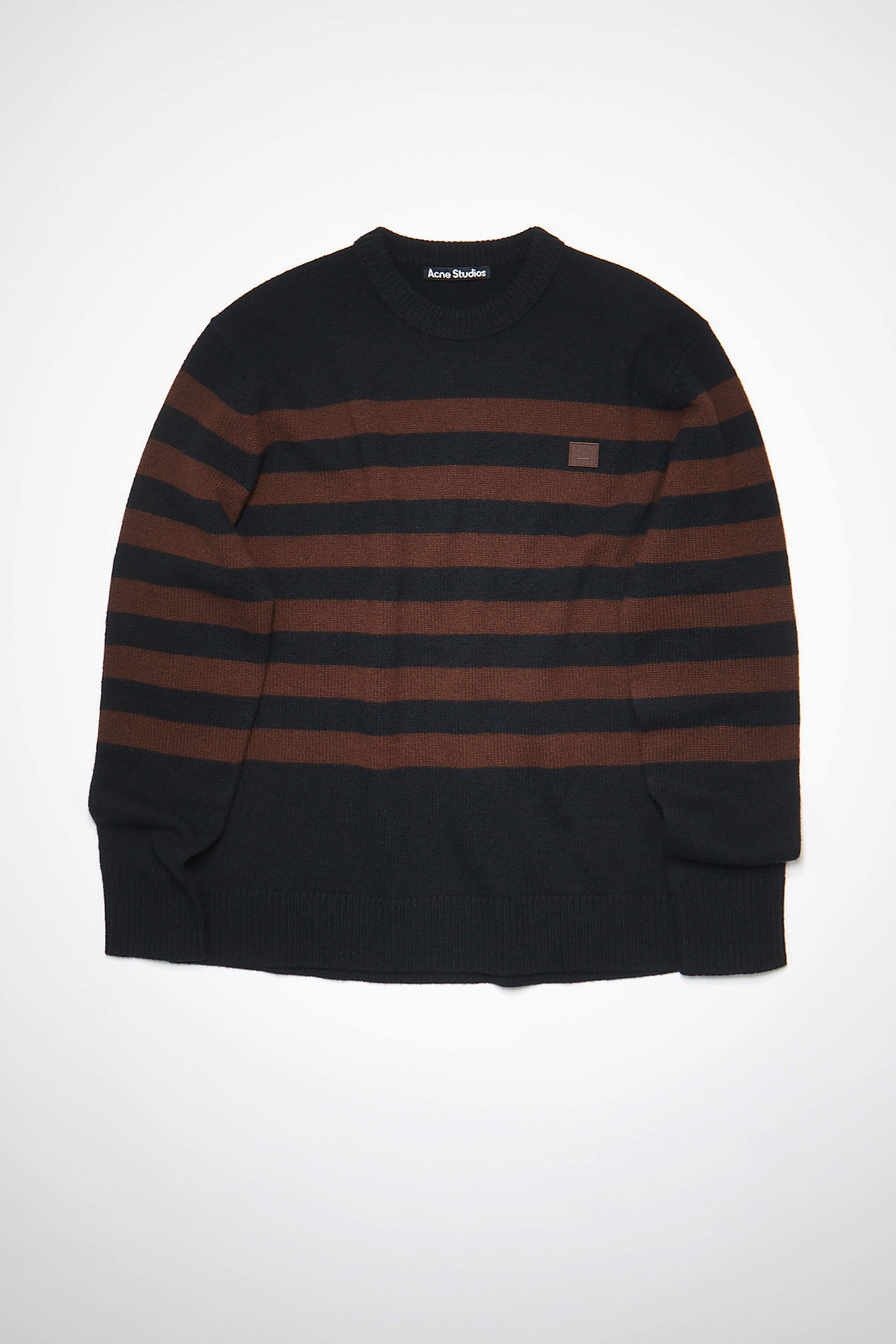 Striped Face sweater - Black/brown - 4