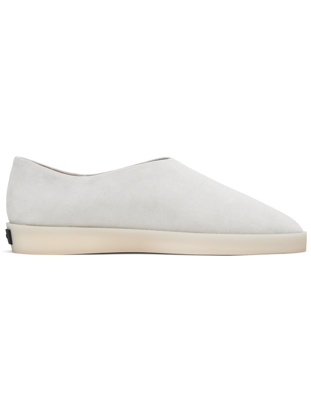 Gray Suede Mules - 1