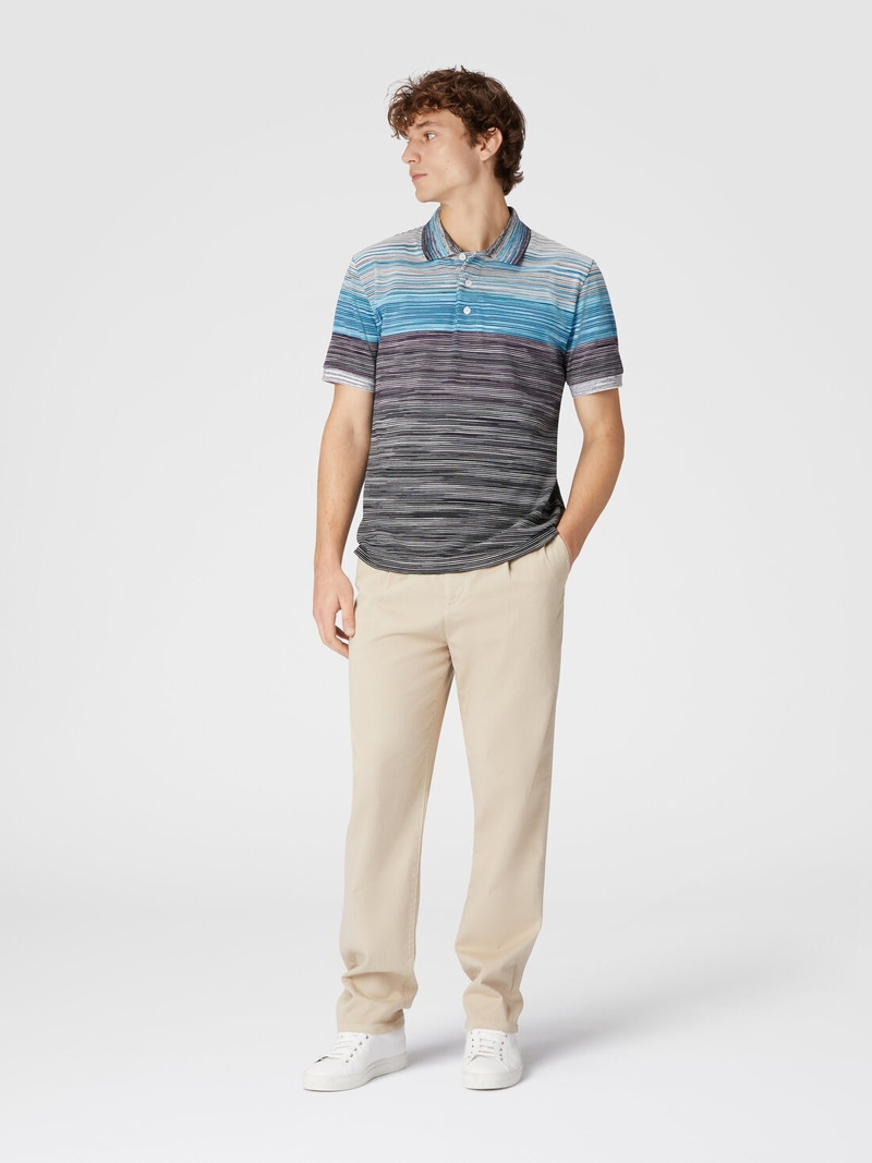Missoni Slub cotton piqué polo shirt outlook
