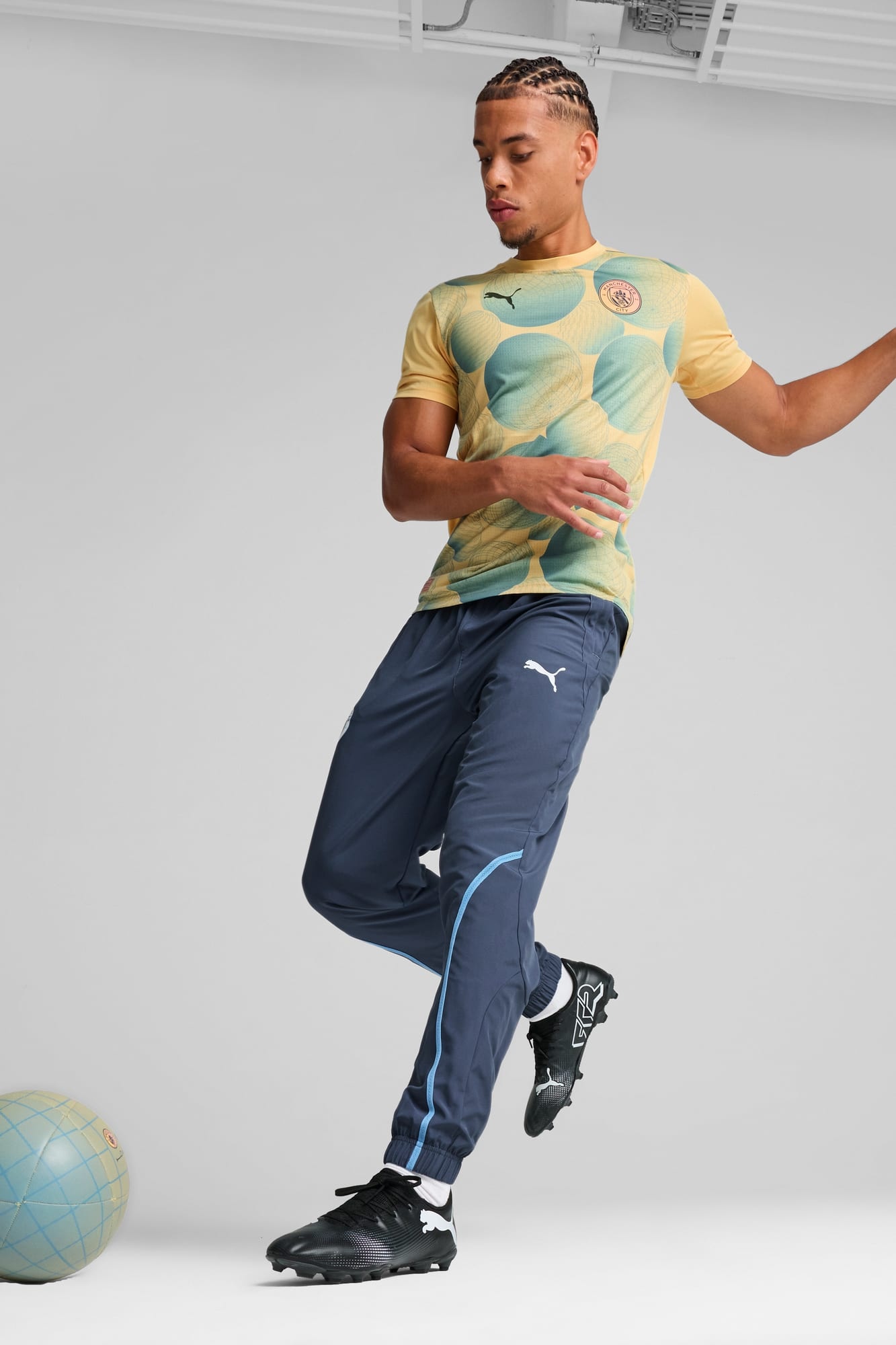 Manchester City Pre-Match Men's Short Sleeve Jersey - 5