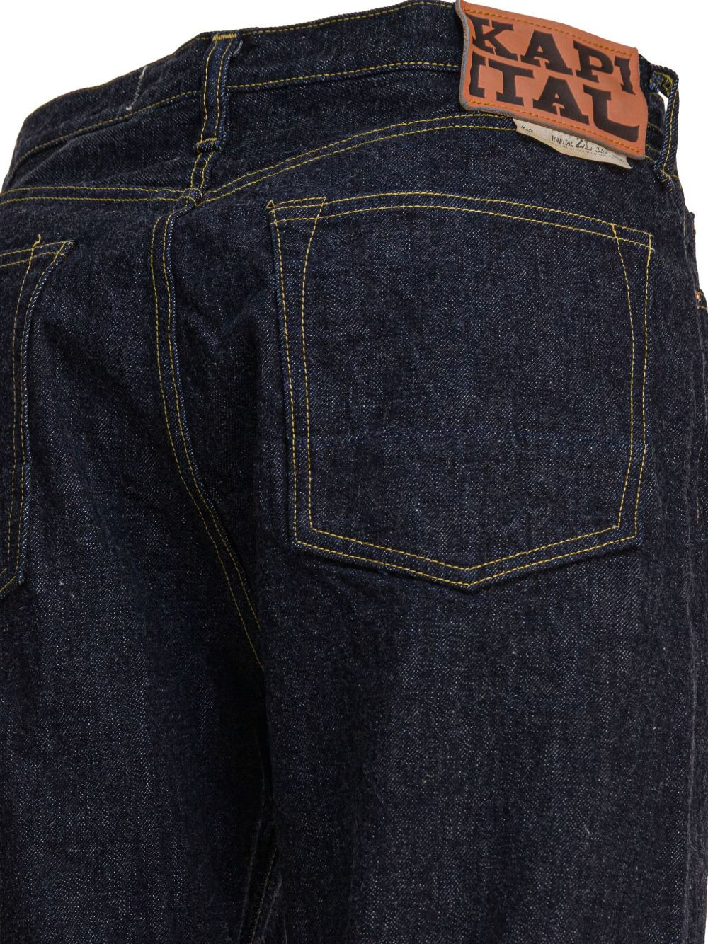 contrast-stitch cotton jeans - 4