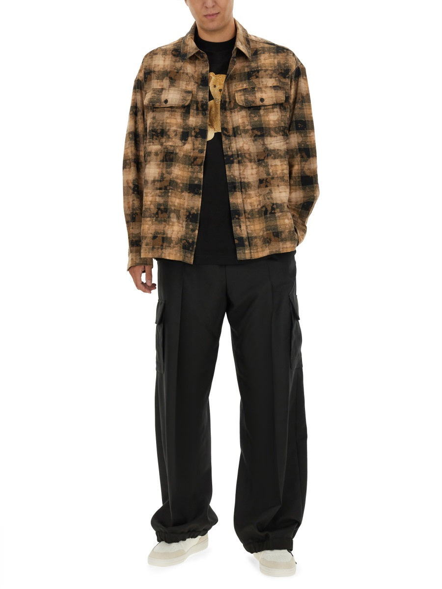 Palm Angels Men Plaid Shirt - 2