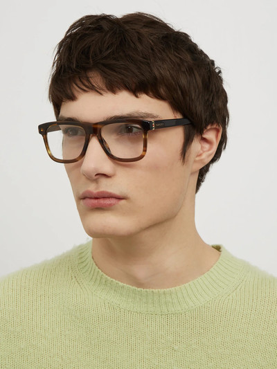 GUCCI D-frame acetate glasses outlook